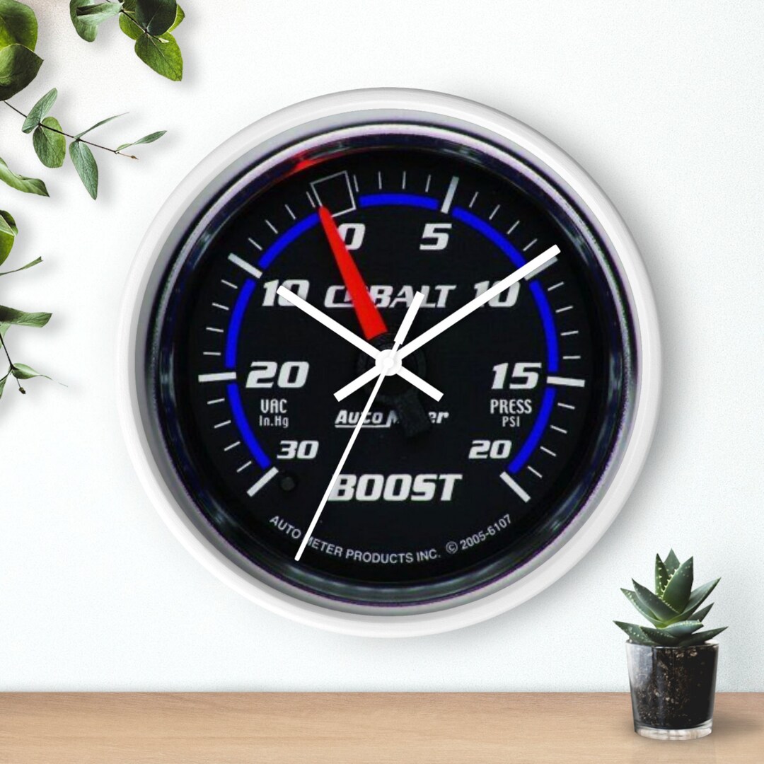Boost Gauge Loading Wall Clock JDM Gauge Wall Clock Garage Etsy
