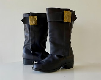 Rare Vintage Bill Whitten Leather Boots, Celebrity Stage Clothing, Biker Boots, One Of A Kind, Hand Crafted