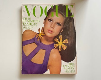 Vintage Vogue Magazine, May 1966, Birgitta af Klercker Cover, Diana Vreeland Era