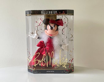 NRFB Millenium Minnie & Bob Mackie Limited Edition, Minnie Mousse Modepuppe, Disney Sammlerstücke