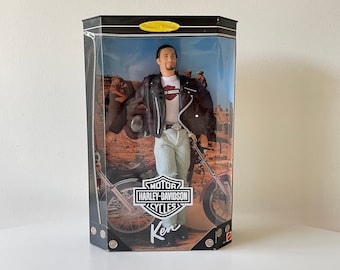 NRFB Ken Barbie-pop Harley Davidson-motorfietsen, Collector Edition, MIB, 1998 Collectible
