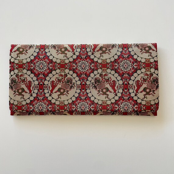 1960s Nishiki Brocade Wallet Set: Lion Hunting, T… - image 4