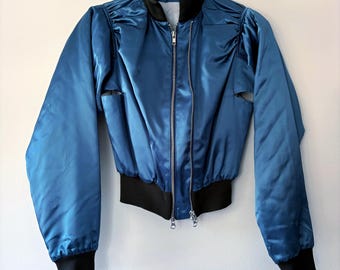 AW2004 アーカイブ Y’s ヨウジヤマモト サテン クロップド ボンバージャケット