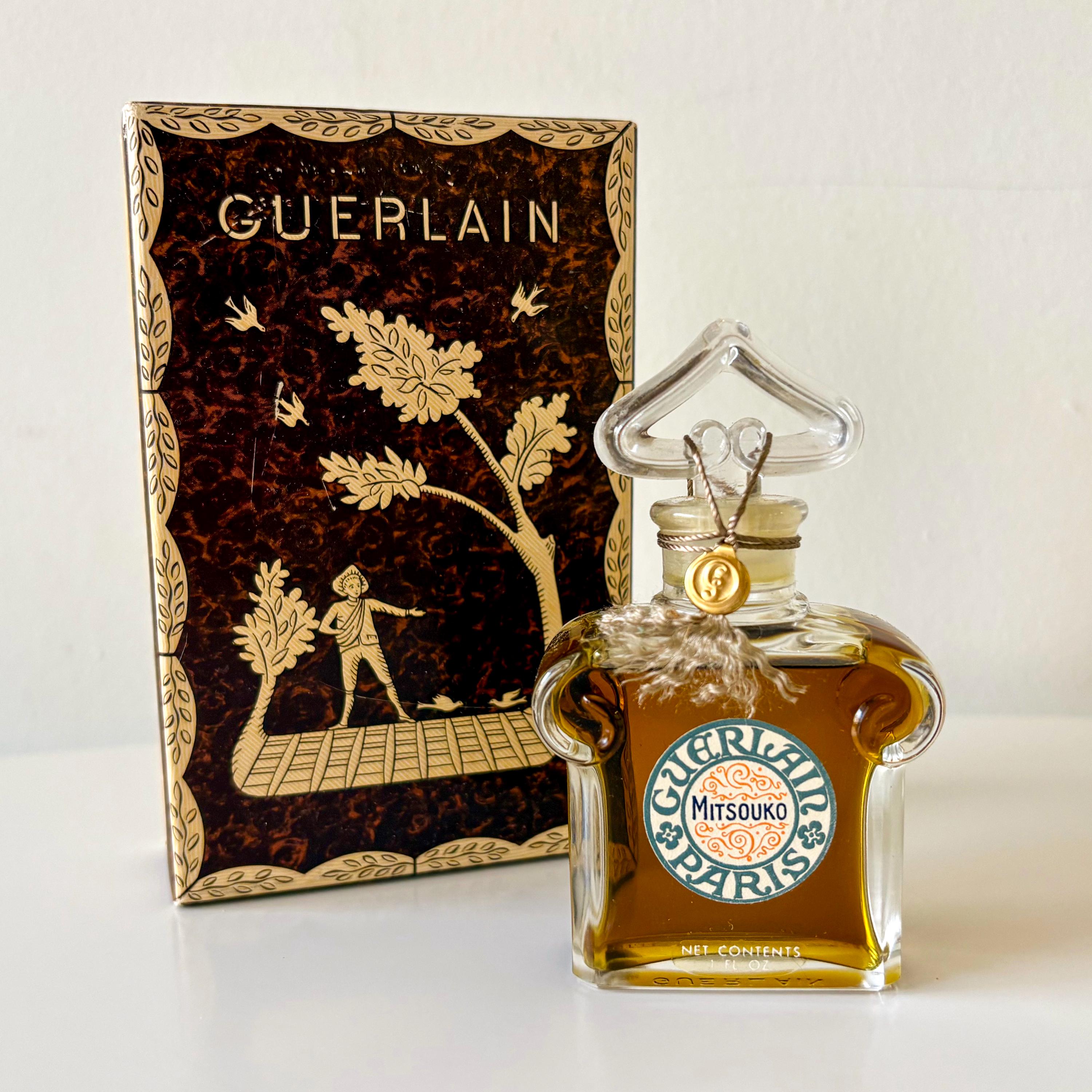 Vintage Guerlain Mitsouko Parfum 1oz Sealed Heart Bottle With