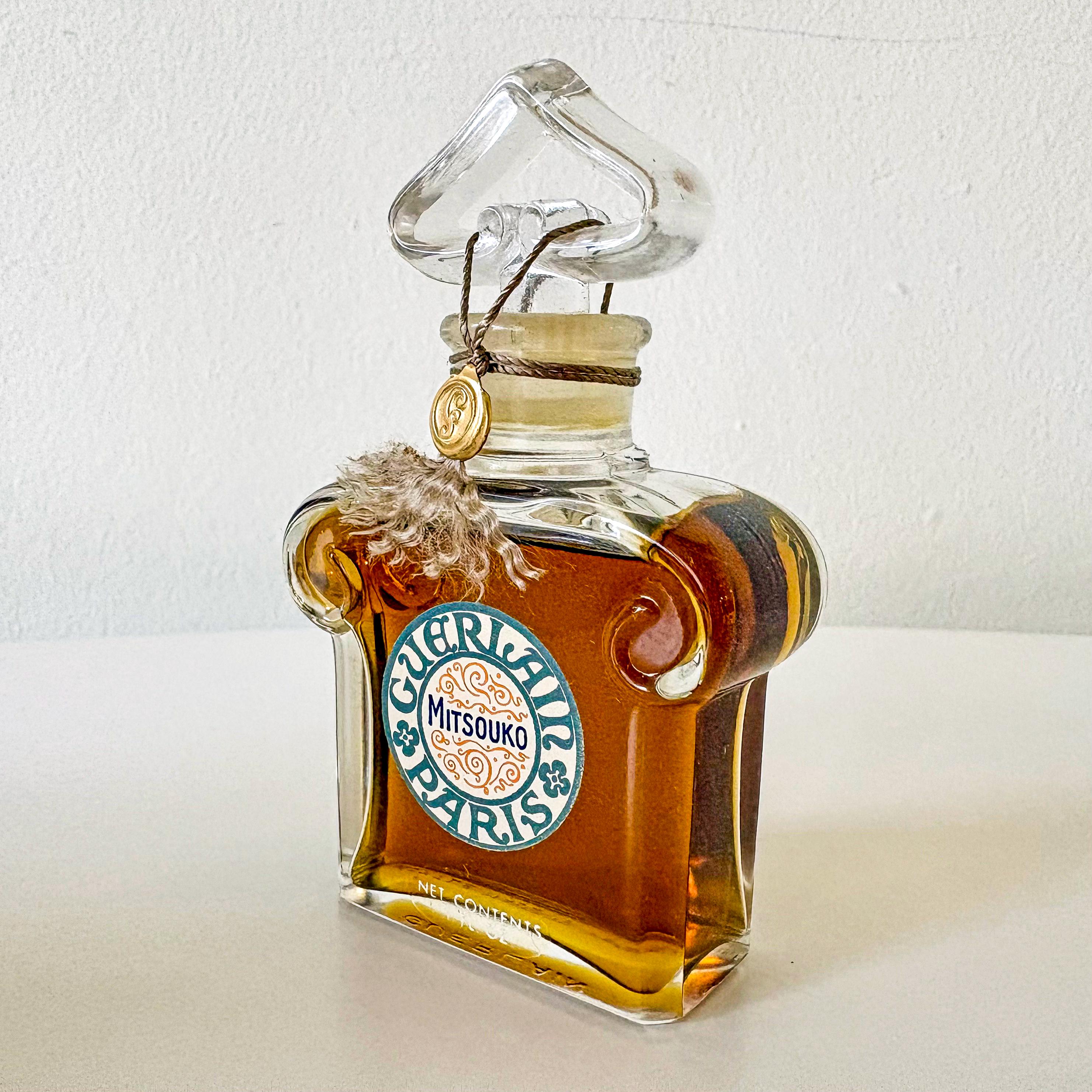 Vintage Guerlain Mitsouko Parfum 1oz Sealed Heart Bottle With