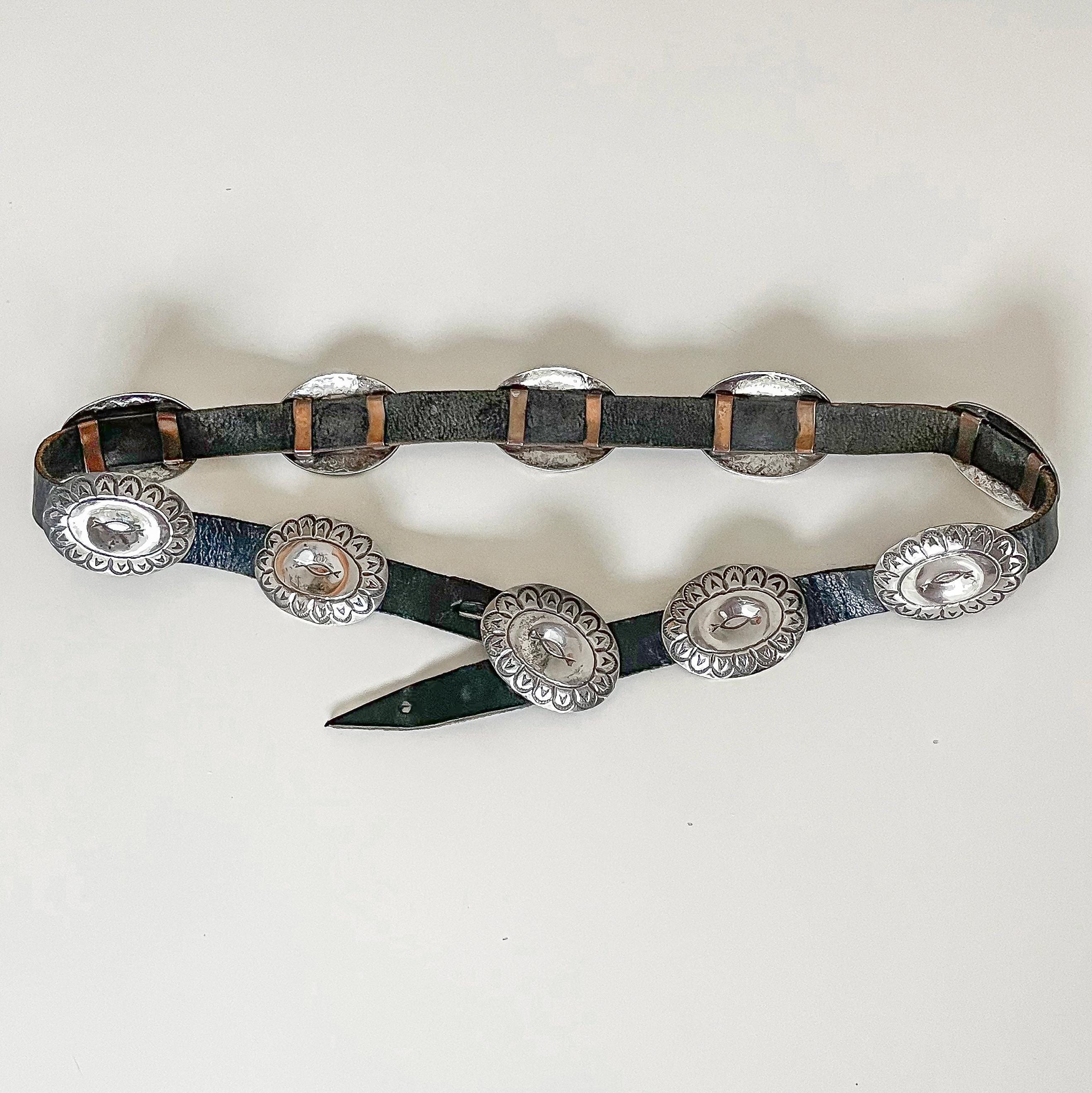 Vintage Calvin Klein Solid Brass Concho Belt- Signed-1970’s Boho-Rare Concho Belt 1970s - Etsy main image 4