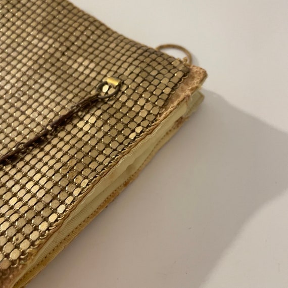 Vintage 30's Whiting & Davis Gold Mesh Small Purs… - image 9