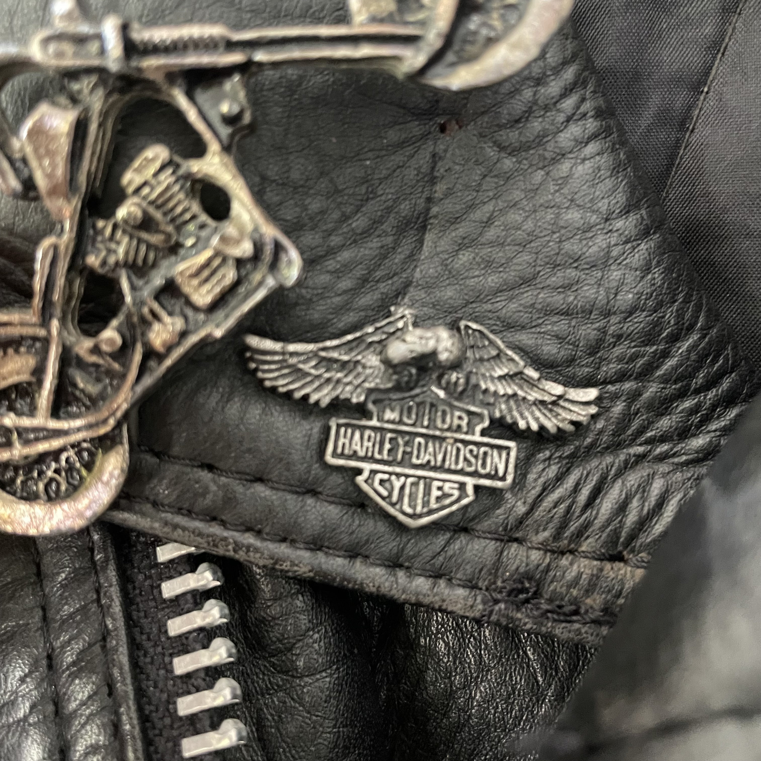 90s-00s Harley Davidson｜Jacket ＋ Pins 90S-00S Harley Davidson Jacket Pins | eBay