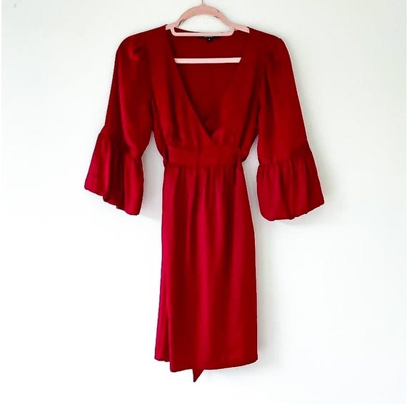 betsey johnson red dress SALE! Betsey Johnson New York Stretchy Red Velvet Vneck Sleeveless Micro Mini Party Dress Valentine's Day Holiday 90S Y2K Pinup Retro Vintag