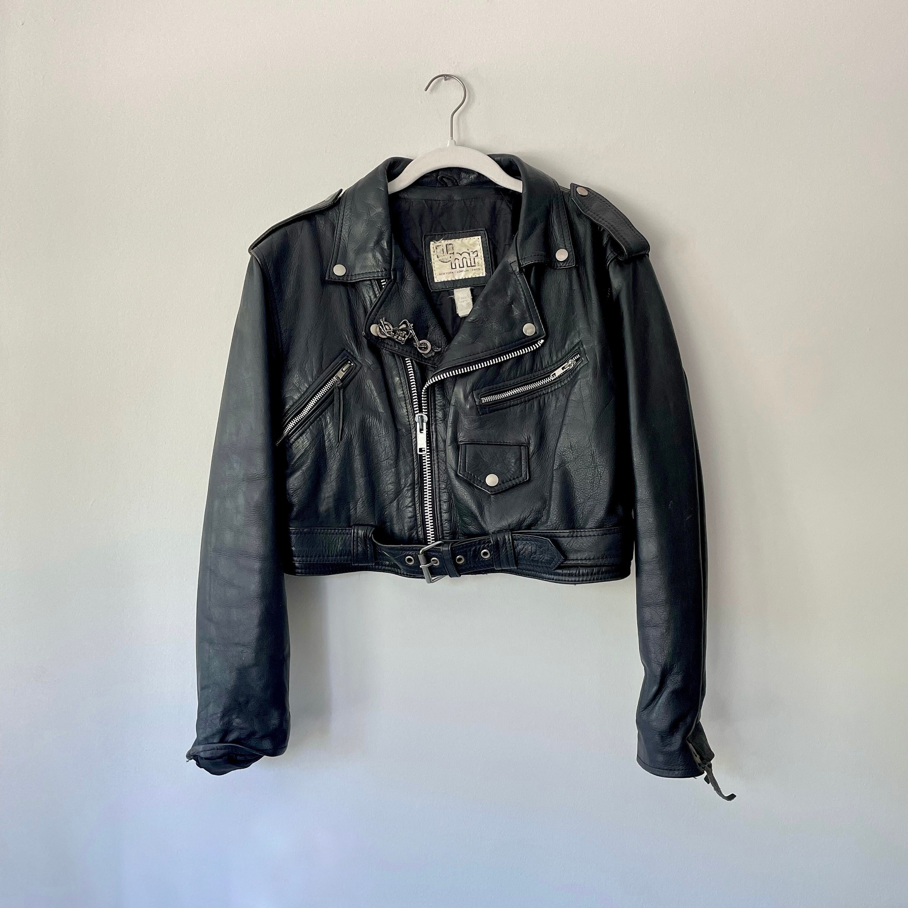 90's UMR Leather Moto Jacket With Vintage Harley Davidson 90's UMR Leather Moto Jacket With Vintage Harley Davidson