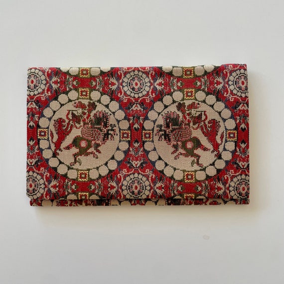 1960s Nishiki Brocade Wallet Set: Lion Hunting, T… - image 5