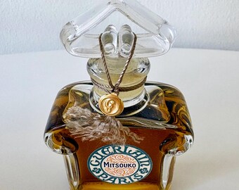 Vintage Guerlain Mitsouko Parfum 1oz Sealed Heart Bottle With