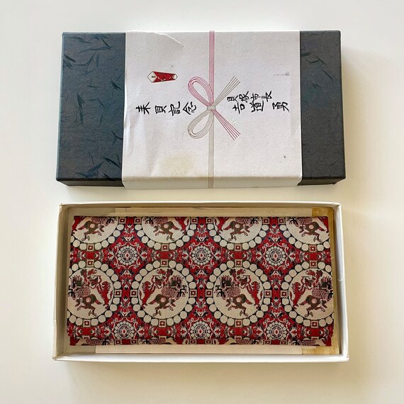 1960s Nishiki Brocade Wallet Set: Lion Hunting, T… - image 8