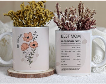 Beste moeder ooit koffiemok Moederdag cadeau Nieuwe moeder mok Cadeau voor haar Kraamcadeau Vaatwasmachinebestendig
