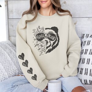 Mama Bear Sweatshirt Mama Bear Hoodie Mama Sweatshirt Crewneck Gift For Mom Baby Shower Gift Cute Mama Bear Gift New Mom Gift