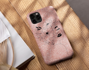 Roze iPhone-hoesje met bloemen voor meisjes - leuke en stijlvolle telefoonhoes