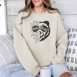 Mama Bär Sweatshirt Mama Bär Hoodie Mama Sweatshirt Rundhals Geschenk für Mama-Baby-Dusche-Geschenk Niedliches Mama Bär Shirt Neue Mutter Geschenk für Sie