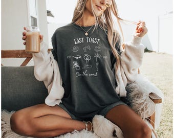 Last Toast on the Coast, Beach Bach, Bachelorette Shirt, Bach Gift, Matching Bachelorette Tshirt, Coastal Bachelorette, Girls Trip
