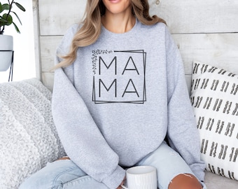 Mama sweater mama hoodie Cheetah print mama sweater ronde hals cadeau voor moeder kraamcadeau leuk mama cadeau nieuwe moeder cadeau voor haar
