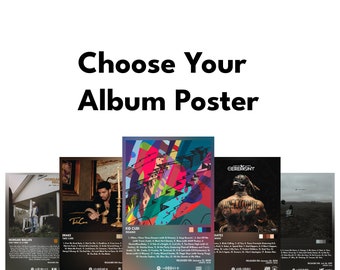 Choose Your Own Album Poster, Custom Album Poster, Music Gift Ideas, Custom Album Art, Tracklist Poster