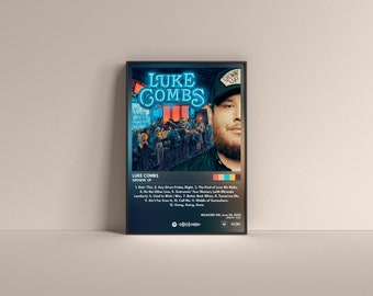 Luke Combs Growin' Up Poster, Luke Combs Gift Poster, Luke Combs Growin' Up Album High Quality, Digital Poster, Music Poster