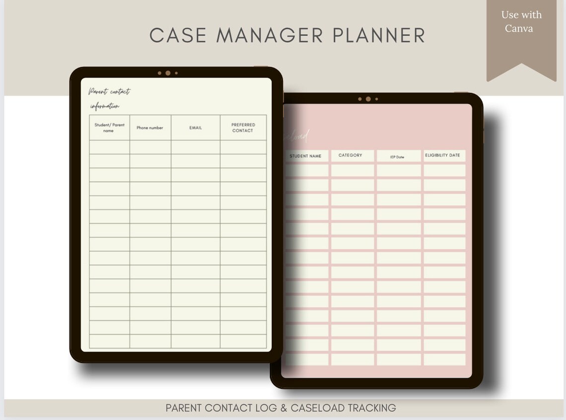 IEP Binder | Case Manager Planner | Digital Teacher Planner | Special ...