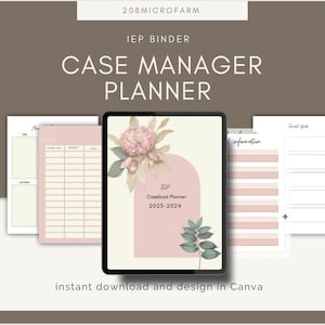 IEP Binder | Case manager planner | digital teacher planner | special education planner