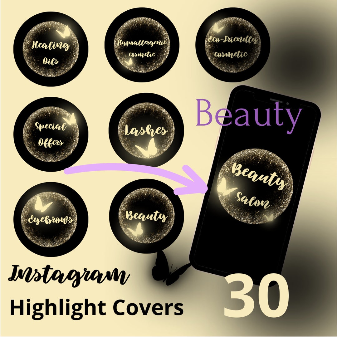DIY Instagram Highlight Icon Covers Template Instagram - Etsy