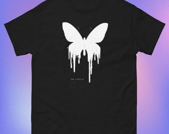 Butterfly drippy graphic mens t-shirt comfy sportswear boys shirt