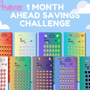 Princess one month ahead savings challenge