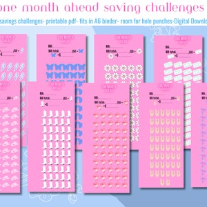 one month ahead savings challenge Bundle