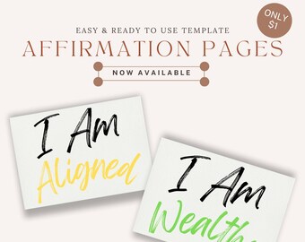 Uplift Your Mindset with 10 Affirmation Printables - Affordable Positivity for Your Space!