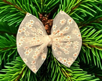 Daisy Hair Bows | Bows | Tulle Bow | Alligator Clip | Ready to Ship |