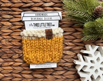 Cup Sweater | Wool Blend | Cup Sleeve | Beverage Sleeve | Handmade |
