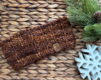 Luxury Knit Ear Warmer Headband | 100% Merino Wool | Mackinac Ear Warmer | Adult Size | Ready to Ship