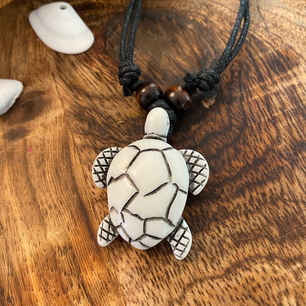 Pendentif Tortue de Mer - Collier Bohème - Style Tribal Ethnique