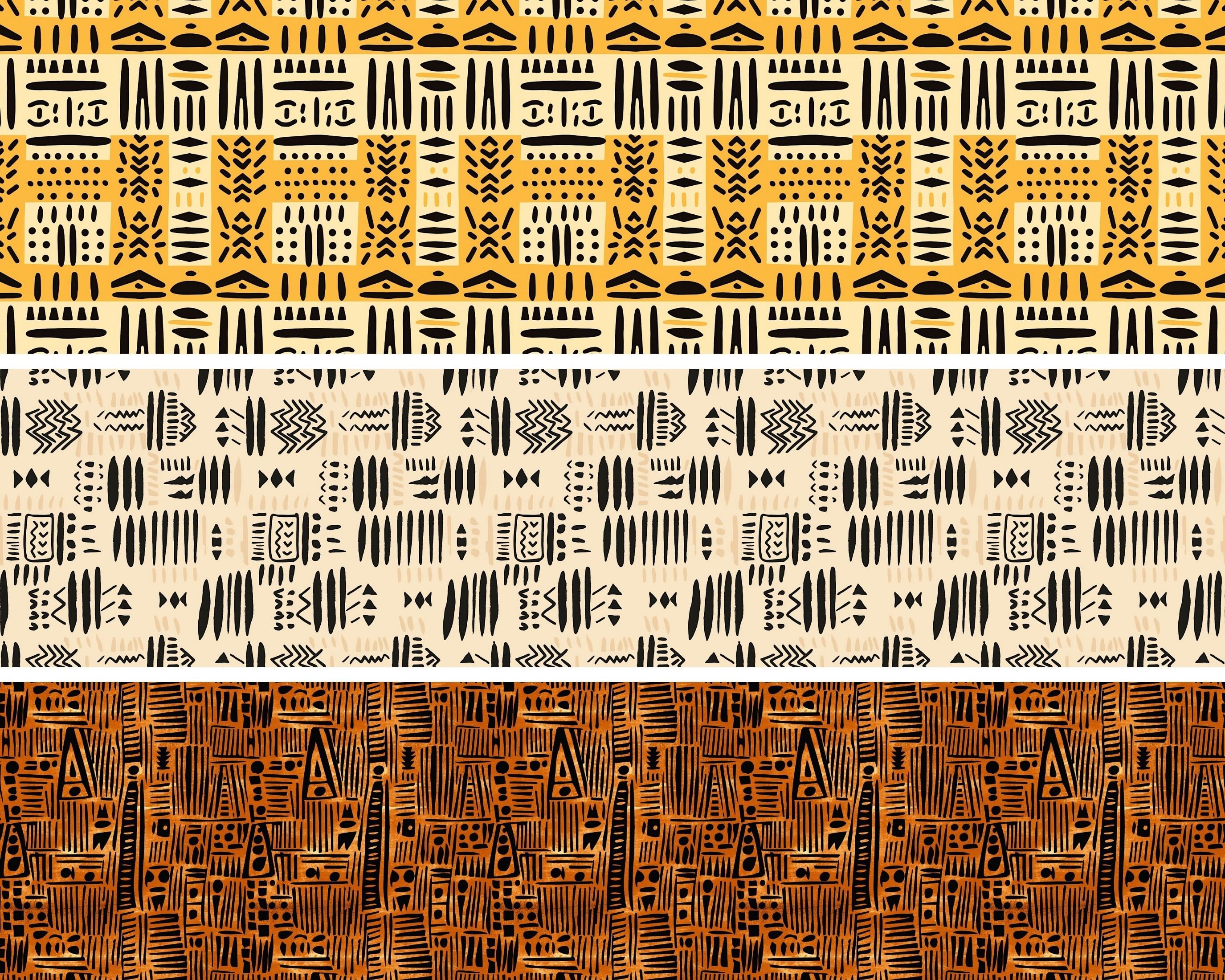 African Pattern Digital Paper Seamless Pattern for Download Mud Cloth ...