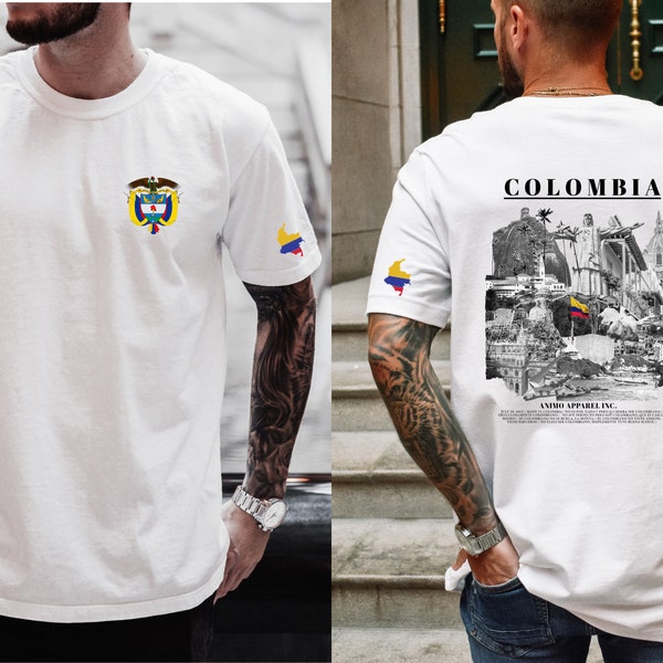 Unisex Colombia Shirt, Colombia image Shirt, Latina Gift, Colombia Gift, Colombian Shirt, Camisa de Colombia, Republic of Colombia