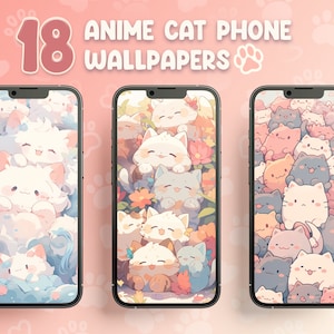 Cute Cat Wallpaper Cute Anime Wallpaper para teléfono Estética Anime Wallpaper Of Cute Cat Adorable Wallpaper Kawai Neko Anime Pastel Wallpaper