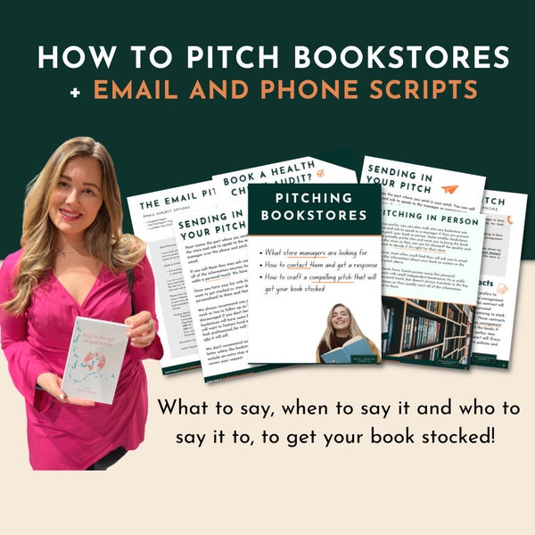 How to get your Self-Published Book into Bookstores! How to Pitch Bookstores, Marketing your Book, Pitch Template for Email and Phone