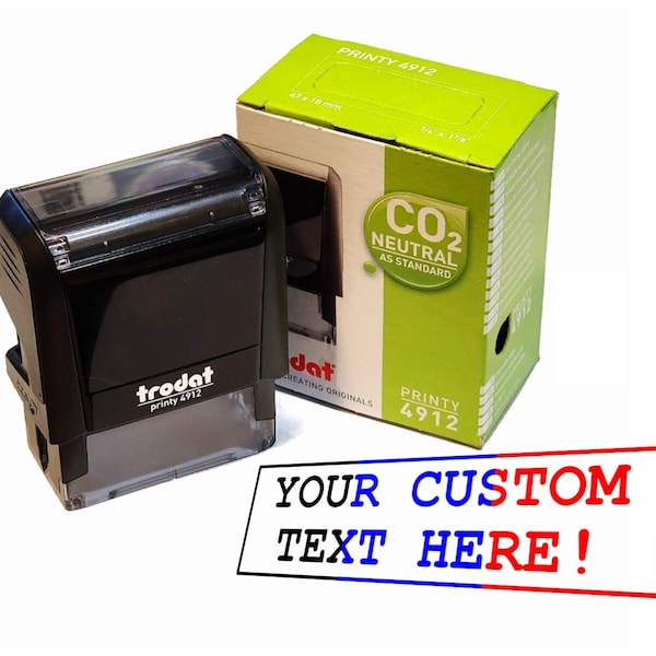 Self-Inking Stamp with Customizable Text