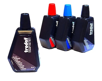 Ink for Self-Inking Stamps (Black, Blue, Red, Green, Violet, Pink) Genuine Trodat
