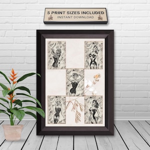 Vintage Lingerie Corset Ad Print, Fashionable Undergarments (Digital Download)