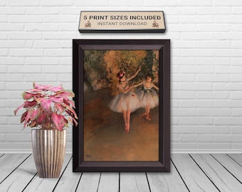 Degas Ballerinas Art Print: Victorian Ballet Dancers Decor (Digital Download)