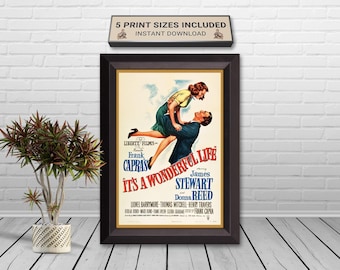 It's A Wonderful Life Vintage Movie Poster (Instant Download)