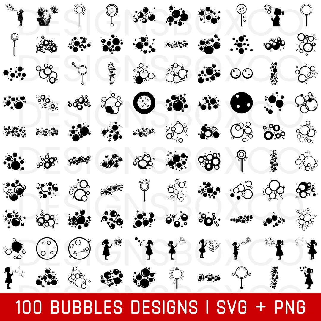 Bubbles SVG Bundle - Bubbles PNG Bundle - Bubbles Clipart - Bubbles SVG ...