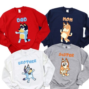 Bluey Cartoon Family Personalized Baseball Jersey Gifts For Husband -  Family Gift Ideas That Everyone Will Enjoy