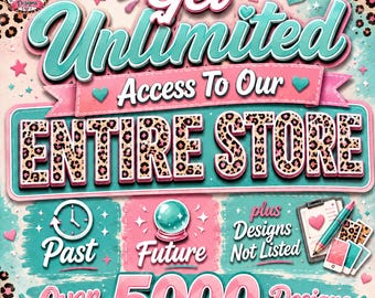 Entire Store Clipart & Sublimation Designs, Google Drive Access (Lifetime Updates)