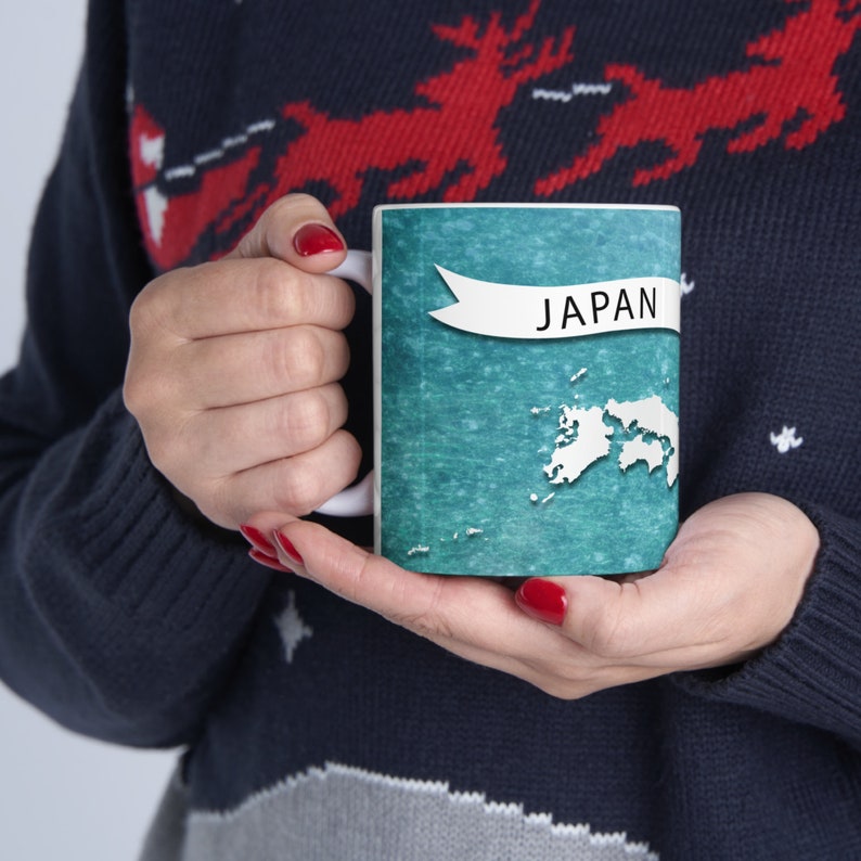 Mug With Detailed Map of Japan. Perfect Gift for Japan Lovers. Etsy
