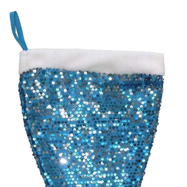Colorful Sequin Fishscale Mermaid Tail Stocking for Christmas || Christmas Stocking for the Children || For your Little Precious One ||